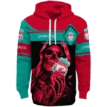 Personalized Liverpool Grim Reaper Red Black Hoodie Best Selling