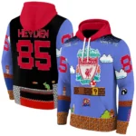 Personalized Liverpool Mario Blue Black Hoodie Best Selling