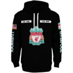 Personalized Liverpool Punisher Skull Black Hoodie Best Selling