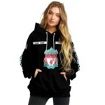 Personalized Liverpool Punisher Skull Black Hoodie Best Selling