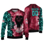 Personalized Liverpool Skull Collage Red Sweater Best Selling