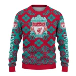 Personalized Liverpool Snowflake Matrix Red Sweater Best Selling