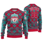 Personalized Liverpool Snowflake Matrix Red Sweater Best Selling