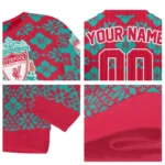 Personalized Liverpool Snowflake Matrix Red Sweater Best Selling