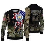 Personalized Manchester City American Flag Claw Sweater Best Selling