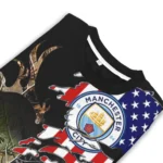 Personalized Manchester City American Flag Claw Sweater Best Selling