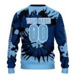 Personalized Manchester City Burst Swirl Sky Blue Sweater Best Selling