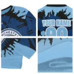 Personalized Manchester City Burst Swirl Sky Blue Sweater Best Selling