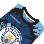 Personalized Manchester City Burst Swirl Sky Blue Sweater Best Selling