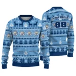 Personalized Manchester City Christmas Designs Sky Blue Sweater Best Selling