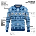 Personalized Manchester City Christmas Designs Sky Blue Sweater Best Selling