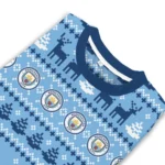 Personalized Manchester City Christmas Designs Sky Blue Sweater Best Selling