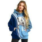 Personalized Manchester City Peeking Snoopy Sky Blue Hoodie Best Selling