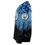 Personalized Manchester City Pixel Flow Sky Blue Black Sweater Best Selling