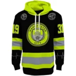 Personalized Manchester City Safety Motif Black Neon Green Hoodie Best Selling