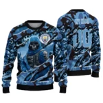 Personalized Manchester City Skull Horde Sky Blue Sweater Best Selling