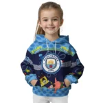 Personalized Manchester City Spongebob Patrick Star Sky Blue Navy Hoodie Best Selling