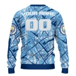Personalized Manchester City Streak Overlay Sky Blue Sweater Best Selling