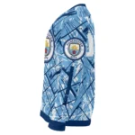 Personalized Manchester City Streak Overlay Sky Blue Sweater Best Selling