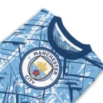 Personalized Manchester City Streak Overlay Sky Blue Sweater Best Selling