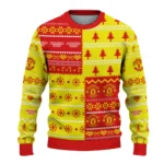 Personalized Manchester United Christmastree Bands White Sweater Best Selling