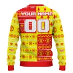Personalized Manchester United Christmastree Bands White Sweater Best Selling