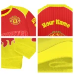 Personalized Manchester United Flame Border Red Sweater Best Selling
