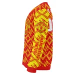 Personalized Manchester United Lattice Gridwork Red Sweater Best Selling