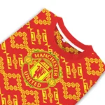 Personalized Manchester United Lattice Gridwork Red Sweater Best Selling