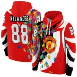 Personalized Manchester United Puzzle Pieces Red Hoodie Best Selling