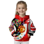 Personalized Manchester United Puzzle Pieces Red Hoodie Best Selling