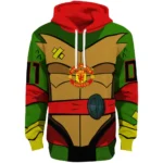 Personalized Manchester United Superhero Armor Red Green Hoodie Best Selling