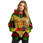 Personalized Manchester United Superhero Armor Red Green Hoodie Best Selling