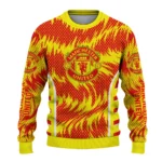 Personalized Manchester United Swirl Flow Red Sweater Best Selling