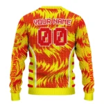Personalized Manchester United Swirl Flow Red Sweater Best Selling