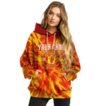 Personalized Manchester United Tie Dye Pattern Red Hoodie Best Selling