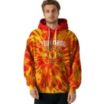 Personalized Manchester United Tie Dye Pattern Red Hoodie Best Selling