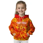 Personalized Manchester United Tie Dye Pattern Red Hoodie Best Selling