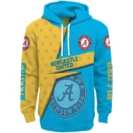 Personalized Newcastle United Abstract Shape Blue Hoodie Best Selling