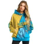 Personalized Newcastle United Abstract Shape Blue Hoodie Best Selling