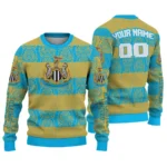 Personalized Newcastle United Bulldog Motif Sweater Best Selling
