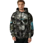 Personalized Newcastle United Camo Skull Hoodie Best Selling