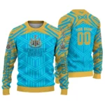Personalized Newcastle United Chevron Pattern Blue Sweater Best Selling
