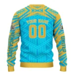 Personalized Newcastle United Chevron Pattern Blue Sweater Best Selling