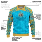 Personalized Newcastle United Chevron Pattern Blue Sweater Best Selling