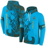 Personalized Newcastle United Deer Silhouette Blue Hoodie Best Selling