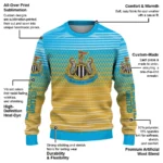Personalized Newcastle United Diamond Mesh Sweater Best Selling
