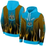 Personalized Newcastle United Flame Design Blue Hoodie Best Selling