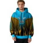 Personalized Newcastle United Flame Design Blue Hoodie Best Selling