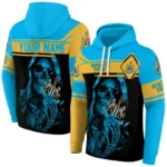 Personalized Newcastle United Grim Reaper Blue Black Hoodie Best Selling